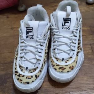 Fila leopard pony dad shoe